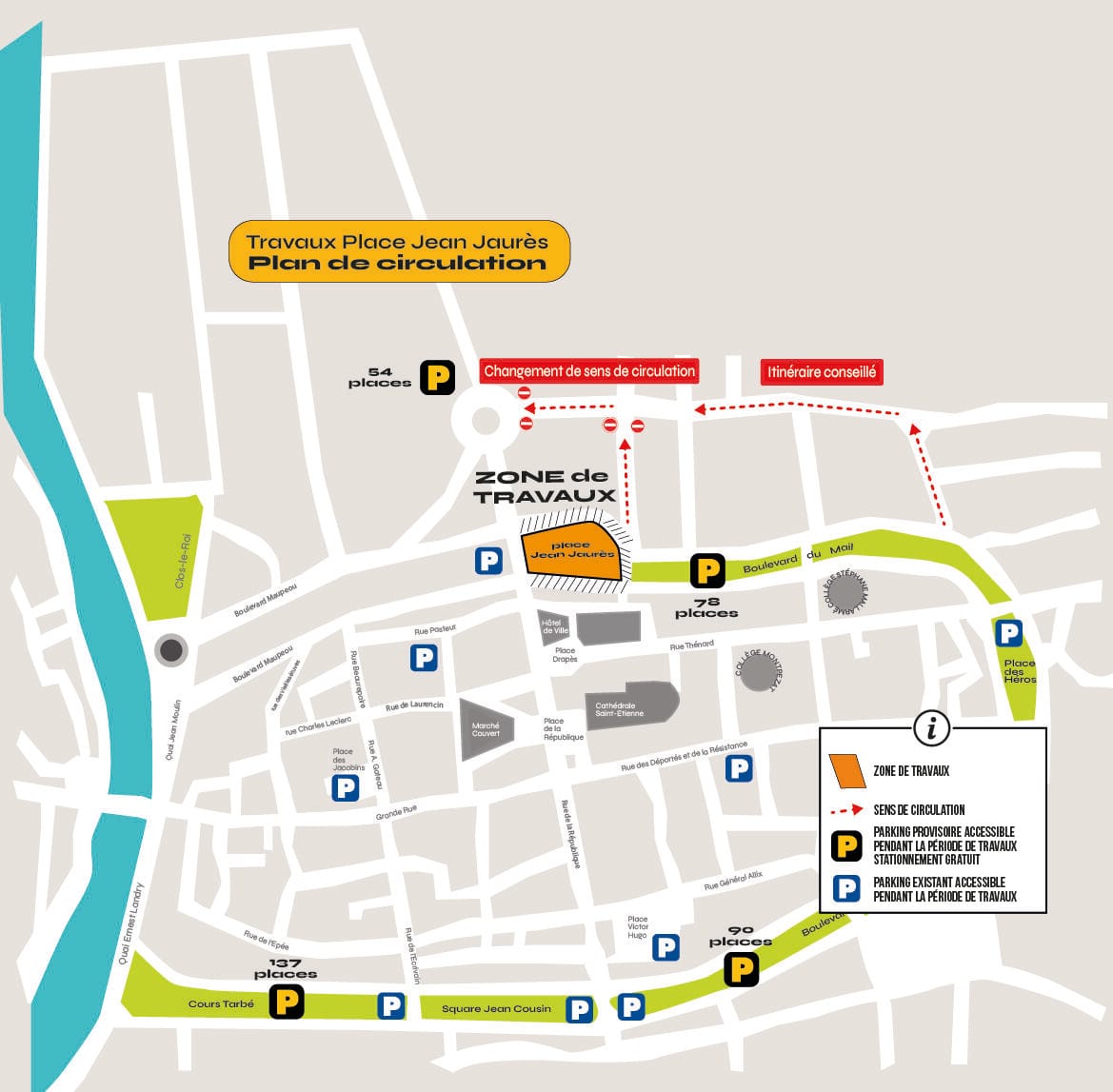 plan de circulation place jean jaurès