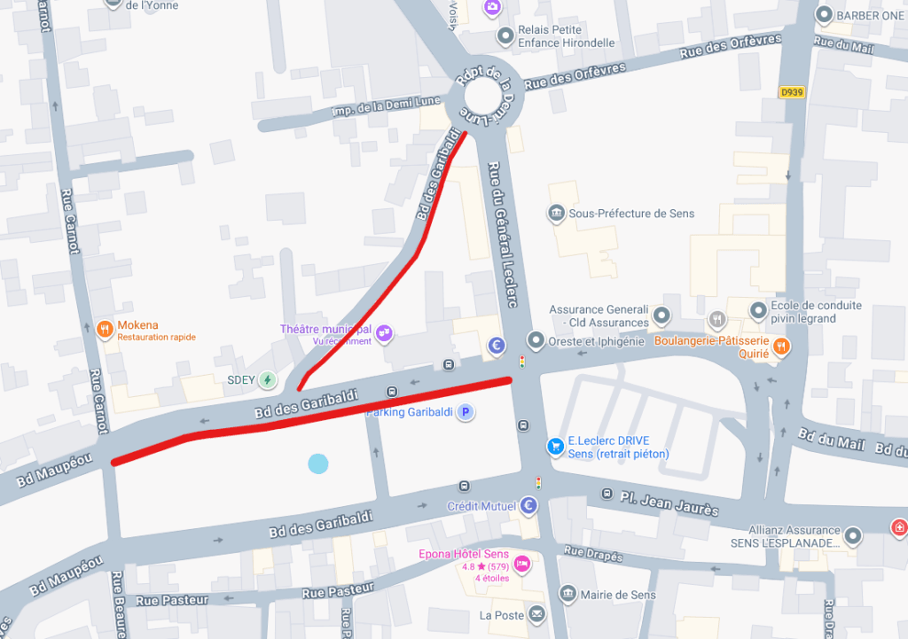 fermeture secteur thépatre 27 28 août