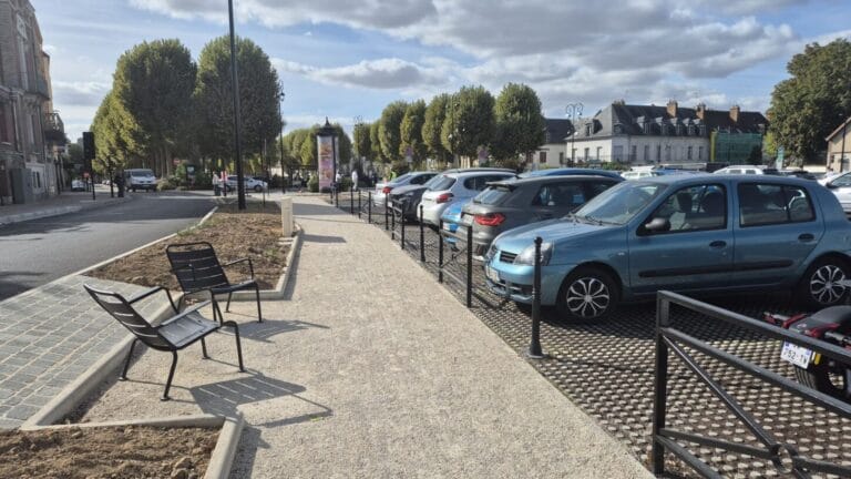 Les nouveaux aménagements de la place Jean-Jaurés
